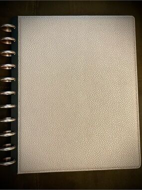 TUL disc-bound notebook package - rose gold leather
